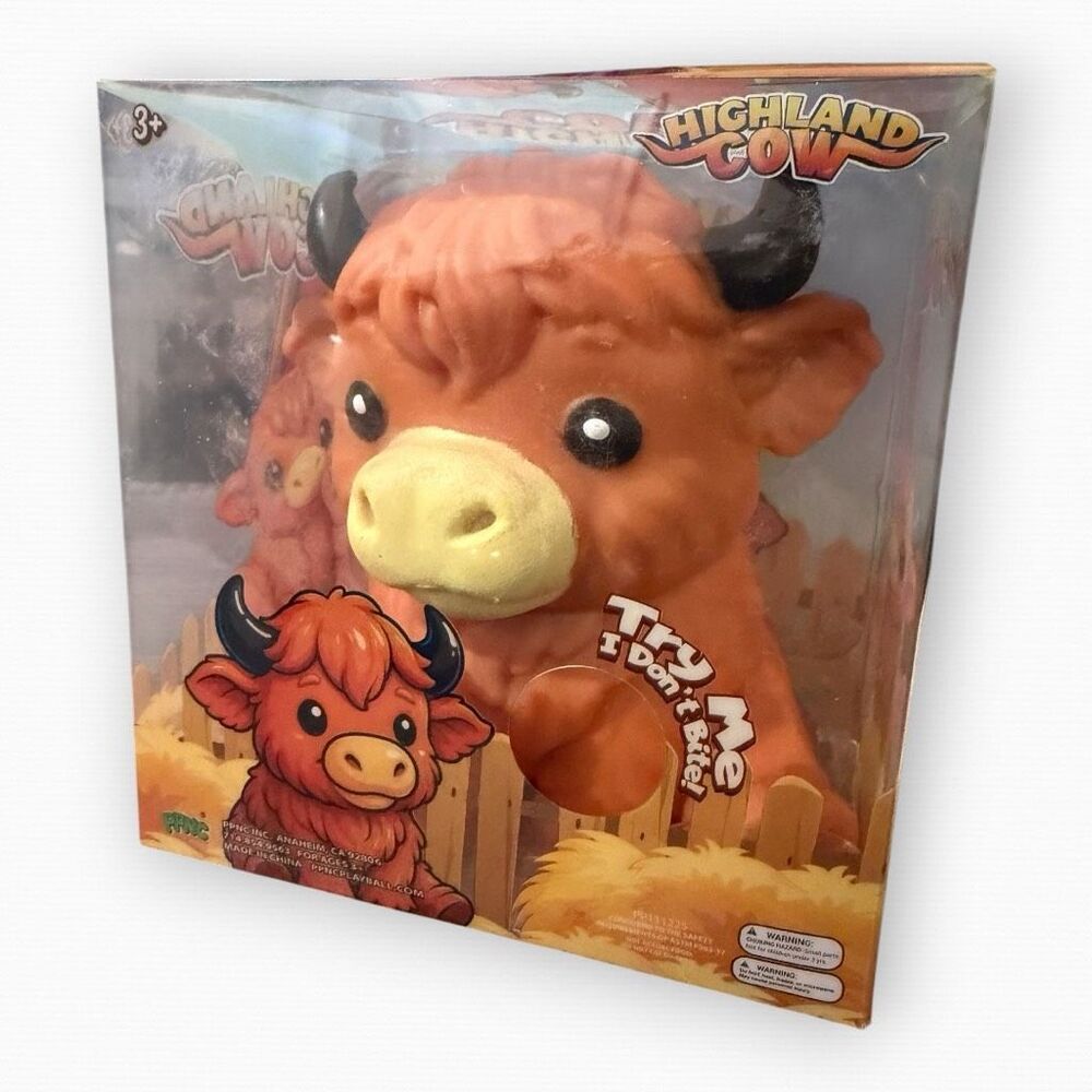 Highland Cow Squishy Toy Animal Stress Relief Sensory Viral Squishy Toy PPNC (c) - Picture 7 of 7